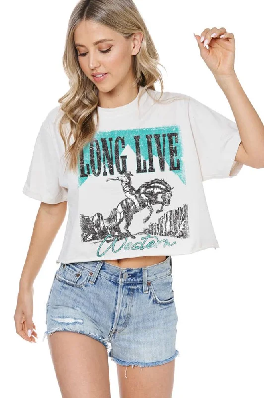 Zutter Long Live Western Crop Tee