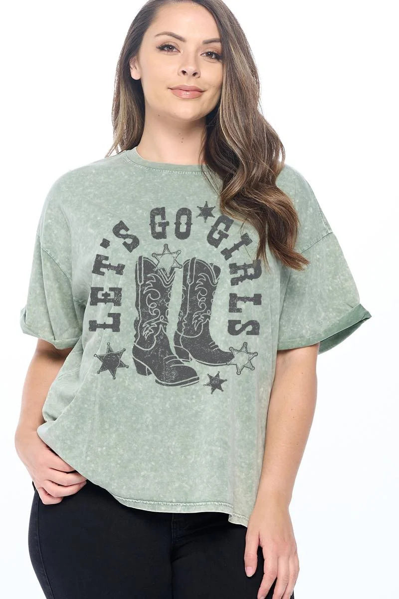 Zutter Lets Go Girls Curvy Tee