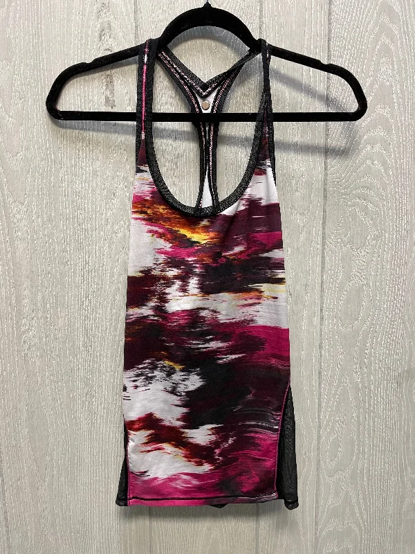 Athletic Tank Top By Lululemon In Black & Purple, Size: Xs