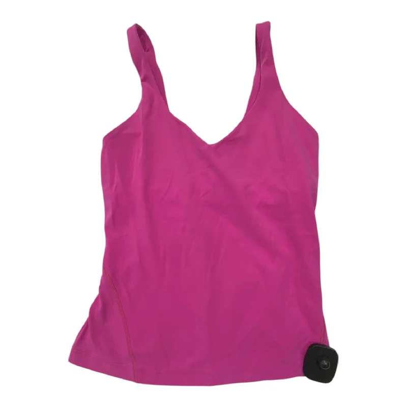 Athletic Tank Top By Lululemon In Pink, Size: 6