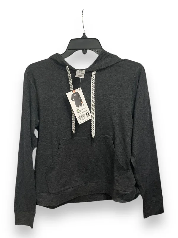 Athletic Top Long Sleeve Hoodie By Members Mark In Grey, Size: M