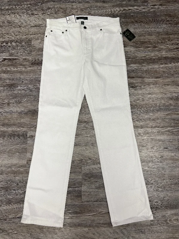 Jeans Boot Cut By Ralph Lauren In White, Size: 12