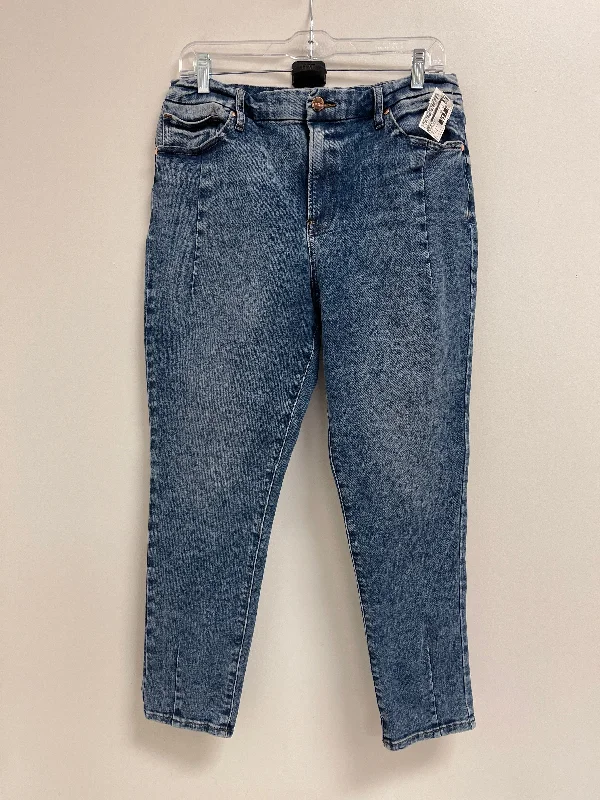 Jeans Skinny By Express In Blue Denim, Size: 12