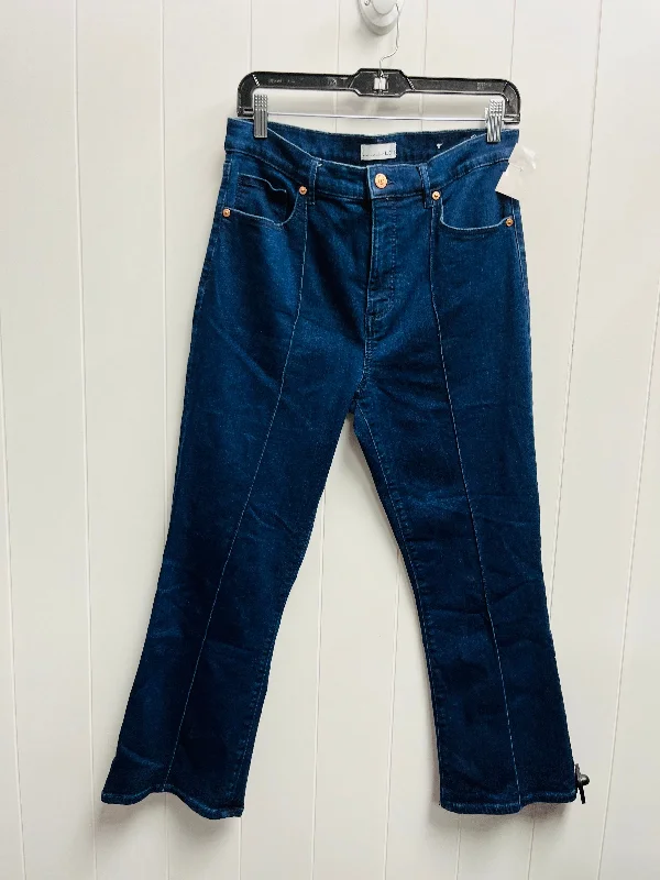 Jeans Skinny By Loft In Blue Denim, Size: 8