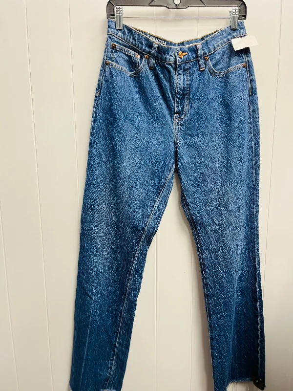 Jeans Straight By J. Crew In Blue Denim, Size: 6