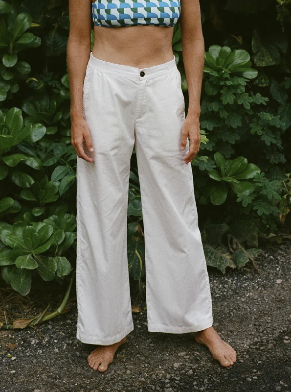 Comfy Palazzo Pants - Blanc De Blanc