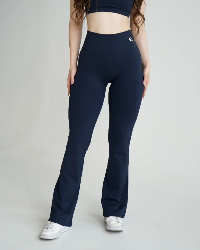 Impact Flare Leggings - Navy