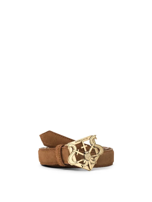 Clarence Belt - Tan Suede