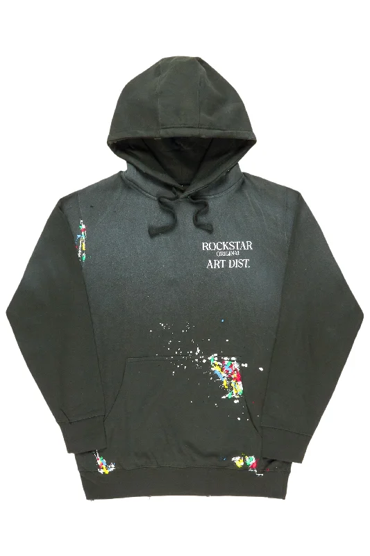 Make It Rain Dark Green Oversized Hoodie