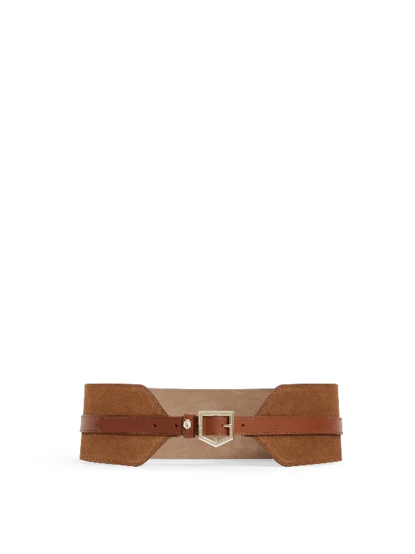 Sennowe Waist Belt - Tan Suede