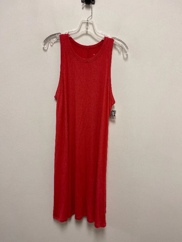 Dress Casual Midi By A New Day In Coral, Size: L