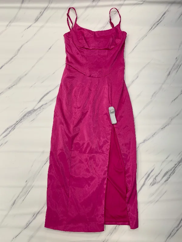 Dress Casual Midi By Cmc In Pink, Size: S