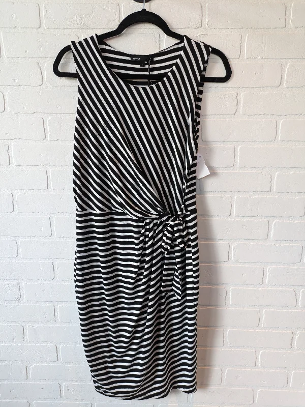 Dress Casual Midi By Gibson In Black & White, Size: M