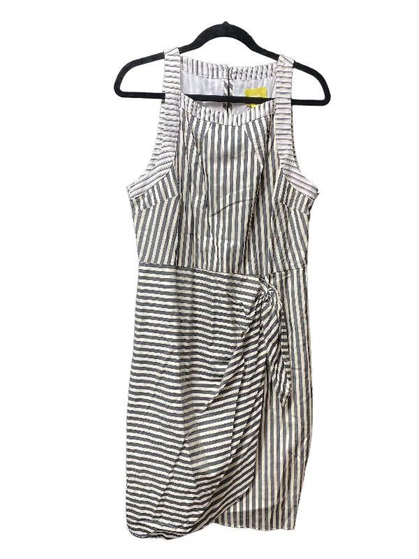 Dress Casual Midi By Maeve In Striped Pattern, Size: 14