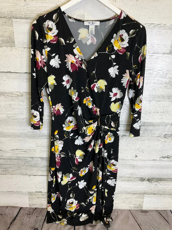 Dress Casual Midi By White House Black Market In Black, Size: M