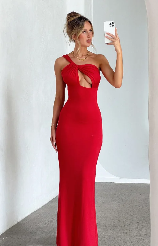 Ellis Red Maxi Dress