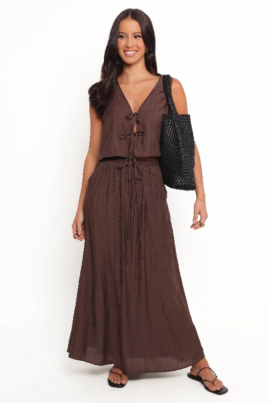 Captie Skirt Set - Chocolate Brown