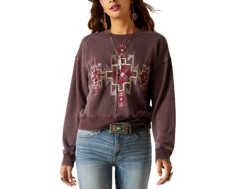 Larson Sweatshirt In Clove Brown