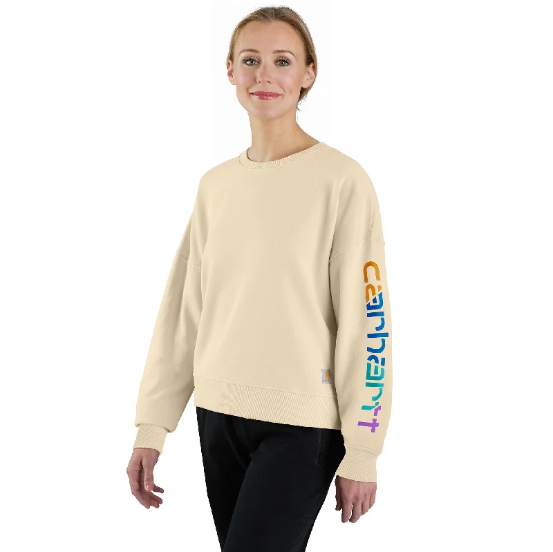 Women's TENCEL Fiber Series Loose Fit Sleeve Graphic Sweatshirt